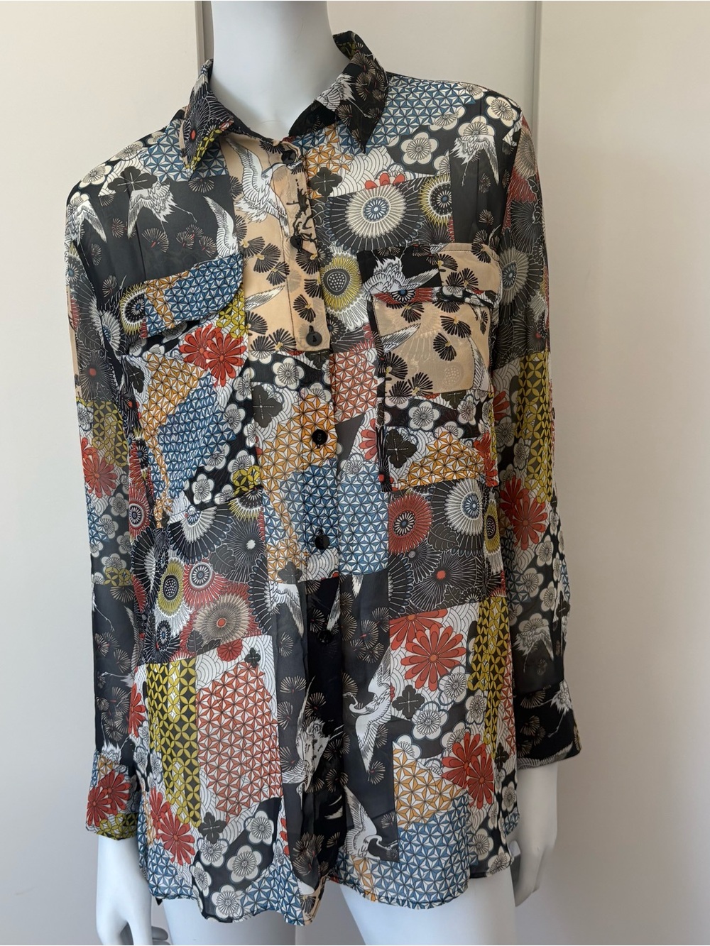 Desigual Floral Button-Up Blouse - Picture 2 of 8